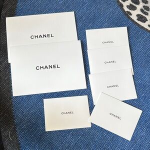 Chanel blank cards 5 pc